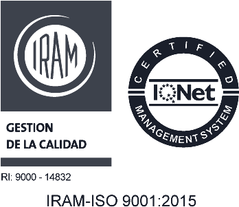 Certificado IRAM ISO 9001:2015 con reconocimiento IQNet
